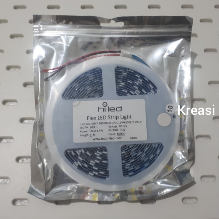 Jual HILED FLEX LED STRIP LIGHT 5050 60 LED - 6500K (PUTIH) | Shopee ...