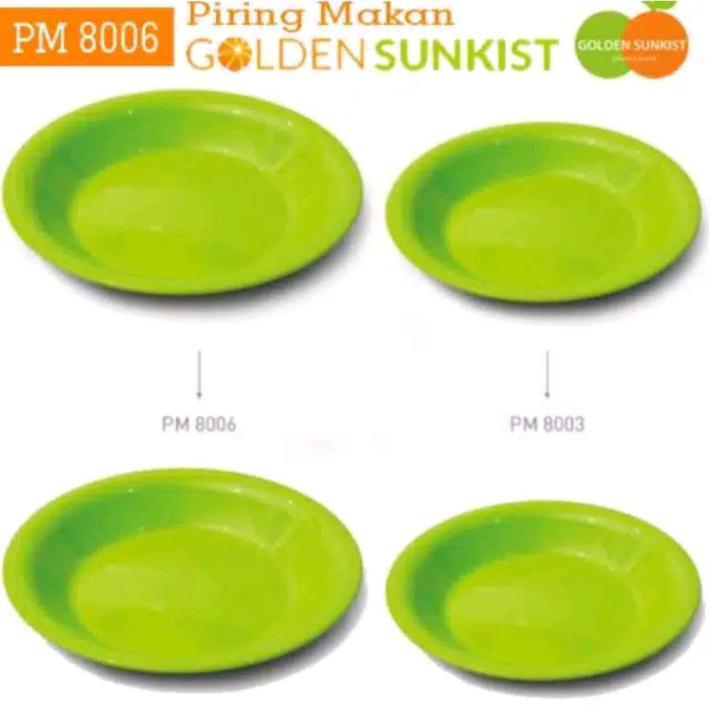 Jual Golden Sunkist Piring Makan Kode PM 8006 BPA Free Shopee Indonesia