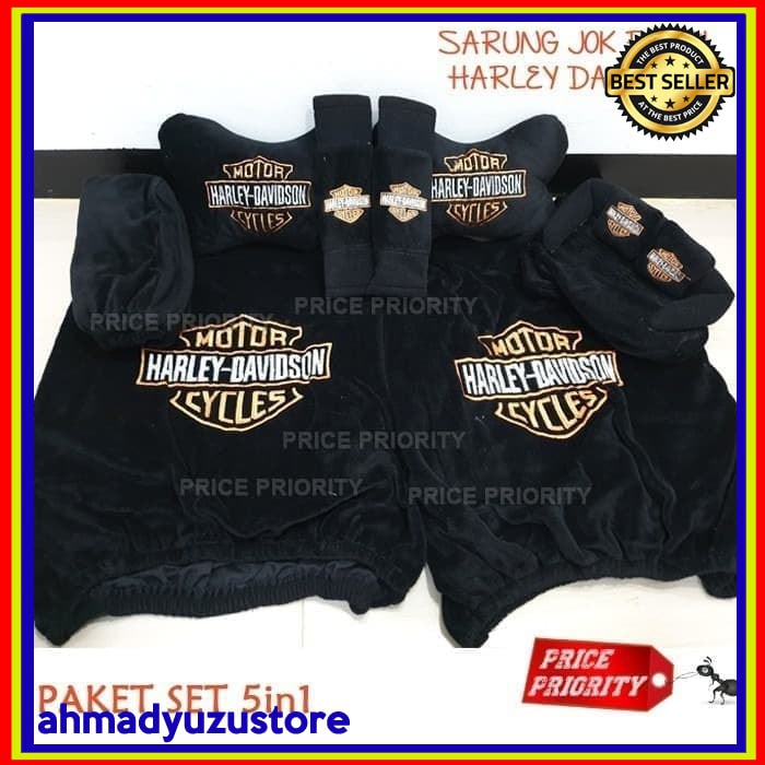 Jual Sarung Jok Bantal Mobil Harley Davidson 5in1 Model Rompi Universal ...