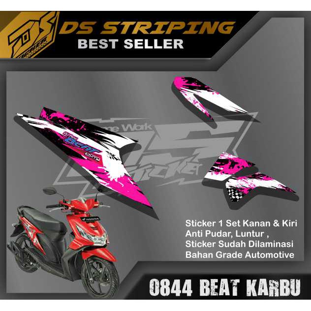 Jual 0844 Stiker Striping Beat Karbu List Variasi Sticker | Shopee ...