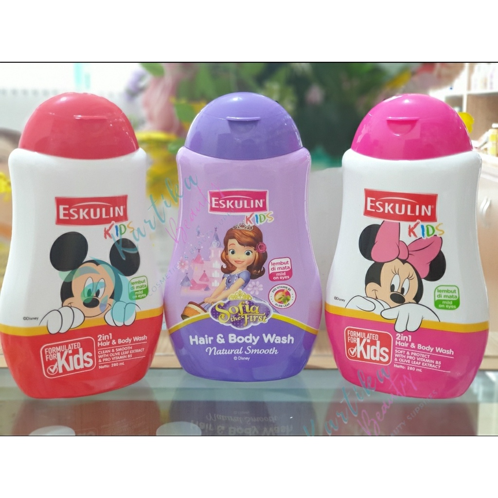 Jual SABUN ESKULIN KIDS HAIR AND BODY WASH 2 IN 1 280 ML SABUN ANAK ...