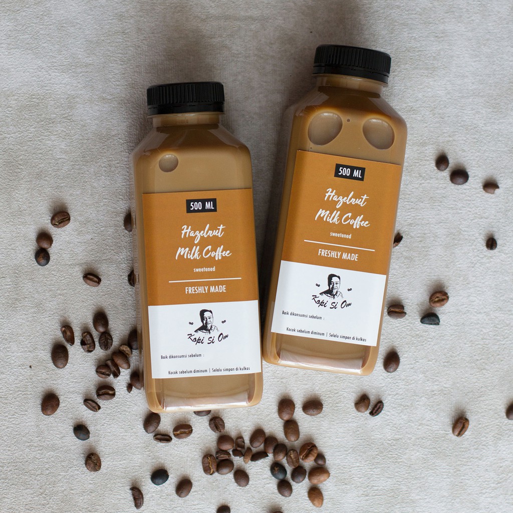 Jual Paket 2 botol Hazelnut Milk Coffee / Kopi Susu 500 ml | Shopee  Indonesia