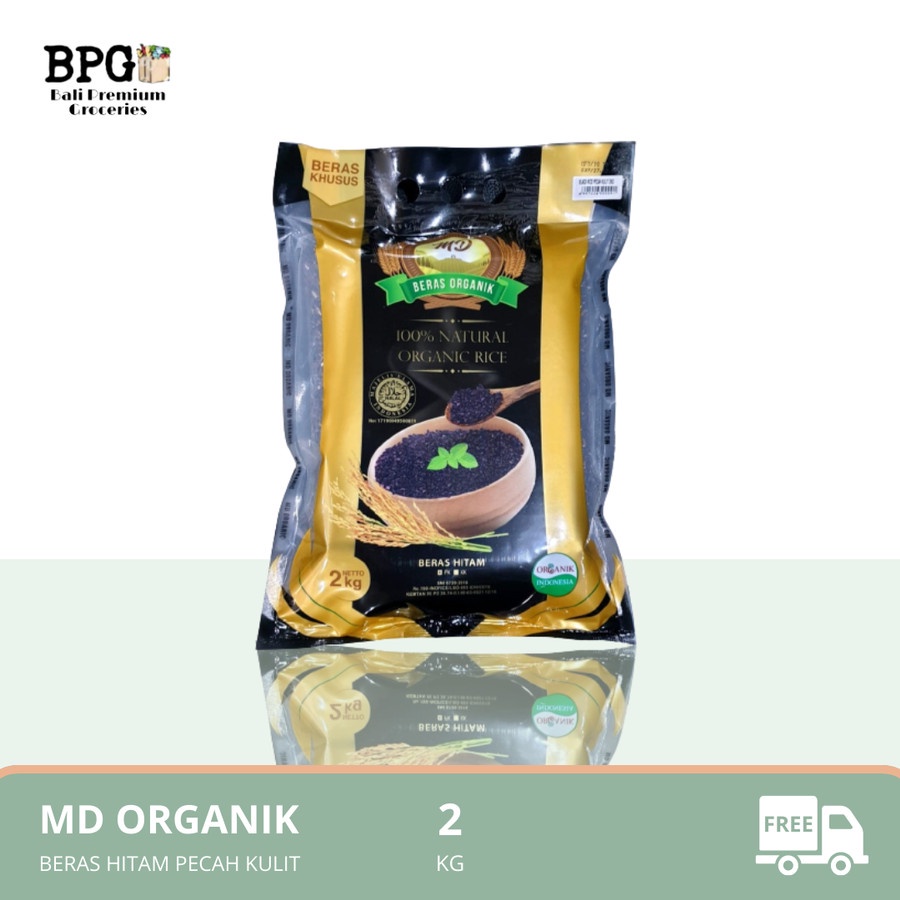 Jual Md Organik Black Rice Pecah Kulit 2kg Beras Hitam Organik Shopee Indonesia