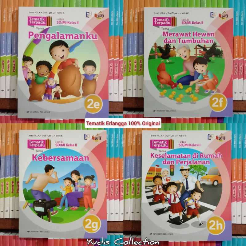 Jual TEMATIK TERPADU 2E,2F,2G,2H untuk SD kelas 2 semester 2 Edisi K13 ...