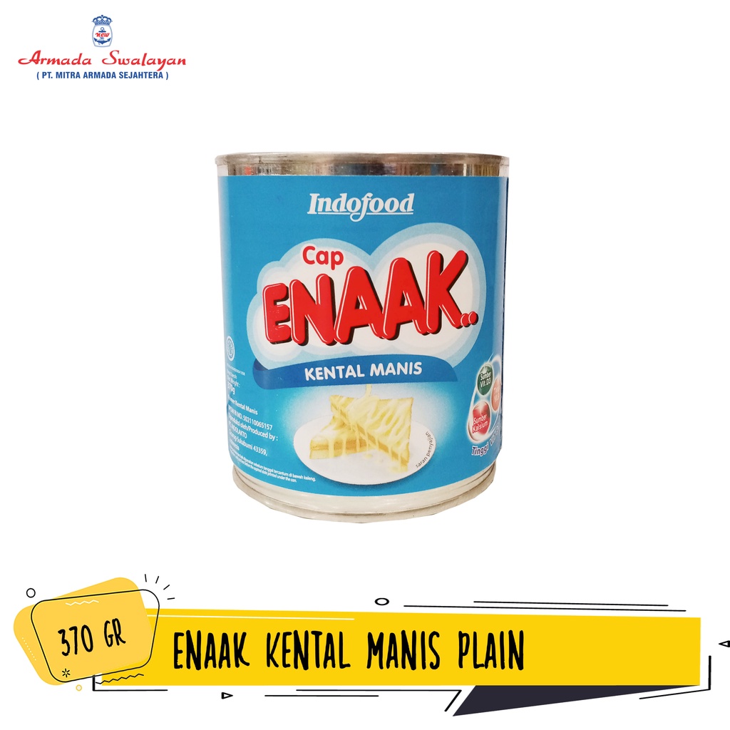 Jual Indofood Cap Enak Susu Kental Manis Kaleng 370gr | Shopee Indonesia