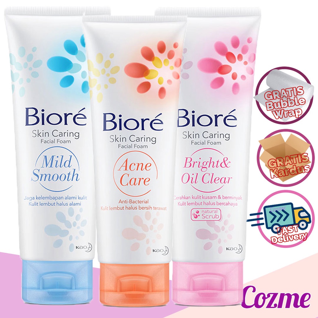 Jual BIORE Skin Caring Facial Foam 100gr | Shopee Indonesia