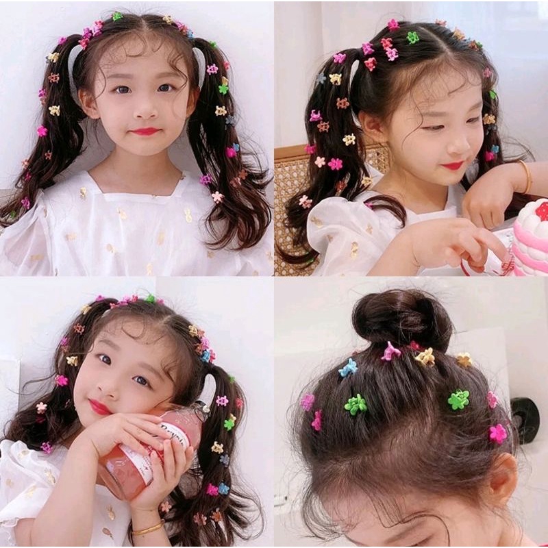 Jual Jepit Rambut Mini 5 pcs , Jepit Kecil Lucu Bunga Daisy ,Kerang dan ...
