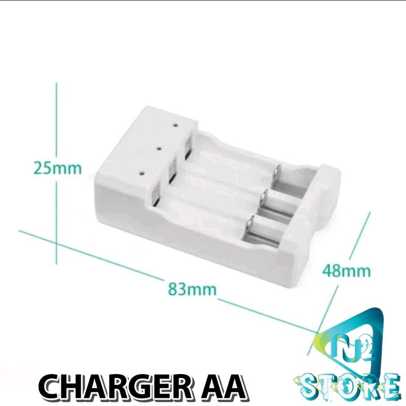 Jual Charger Baterai USB Plug 4 Slot For AA/AAA | Shopee Indonesia