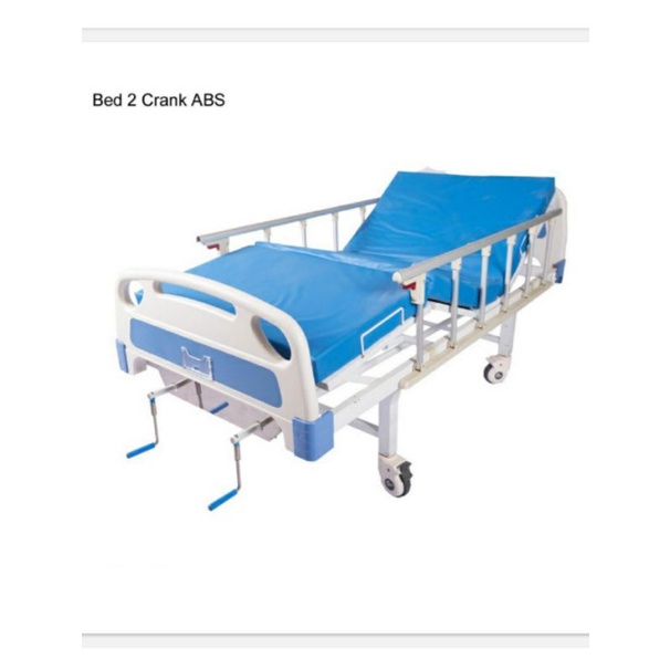 Jual COD Bed Pasien 2 Crank ABS Tempat Tidur Pasien Ranjang Pasien 2 ...