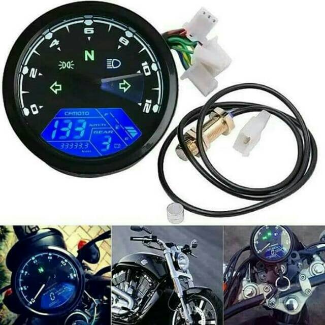 Jual Spidometer Digital Speedometer Kilometer Custom Caferacer Japstyle ...