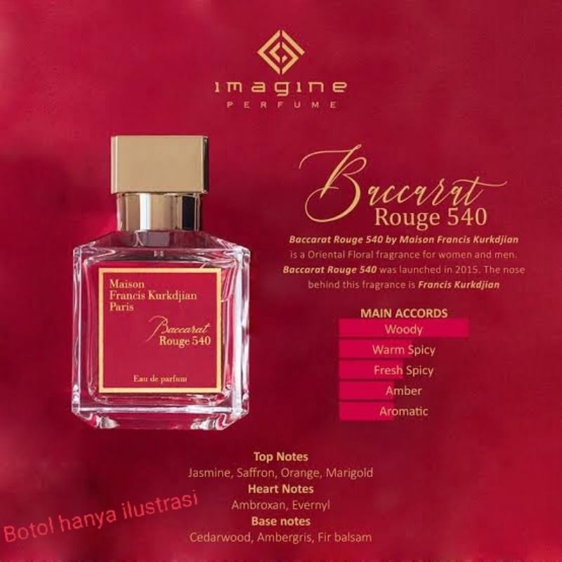 Jual Parfum aroma BACCARAT premium jaminan awet Shopee Indonesia