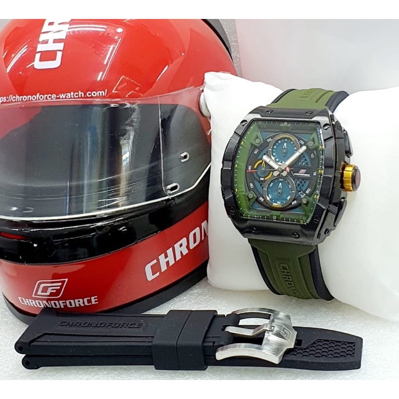 Jual JAM TANGAN PRIA CHRONOFORCE 5336G / CF 5336 FREE TALI RUBBER ...