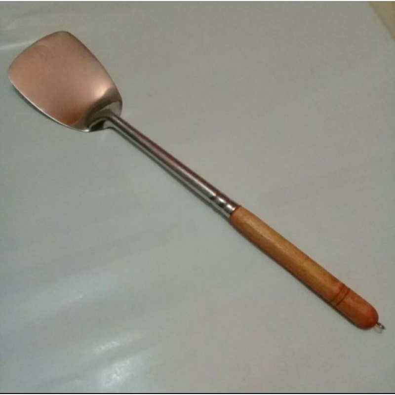 Jual Sodet Spatula Stainless Gagang Kayu Shopee Indonesia
