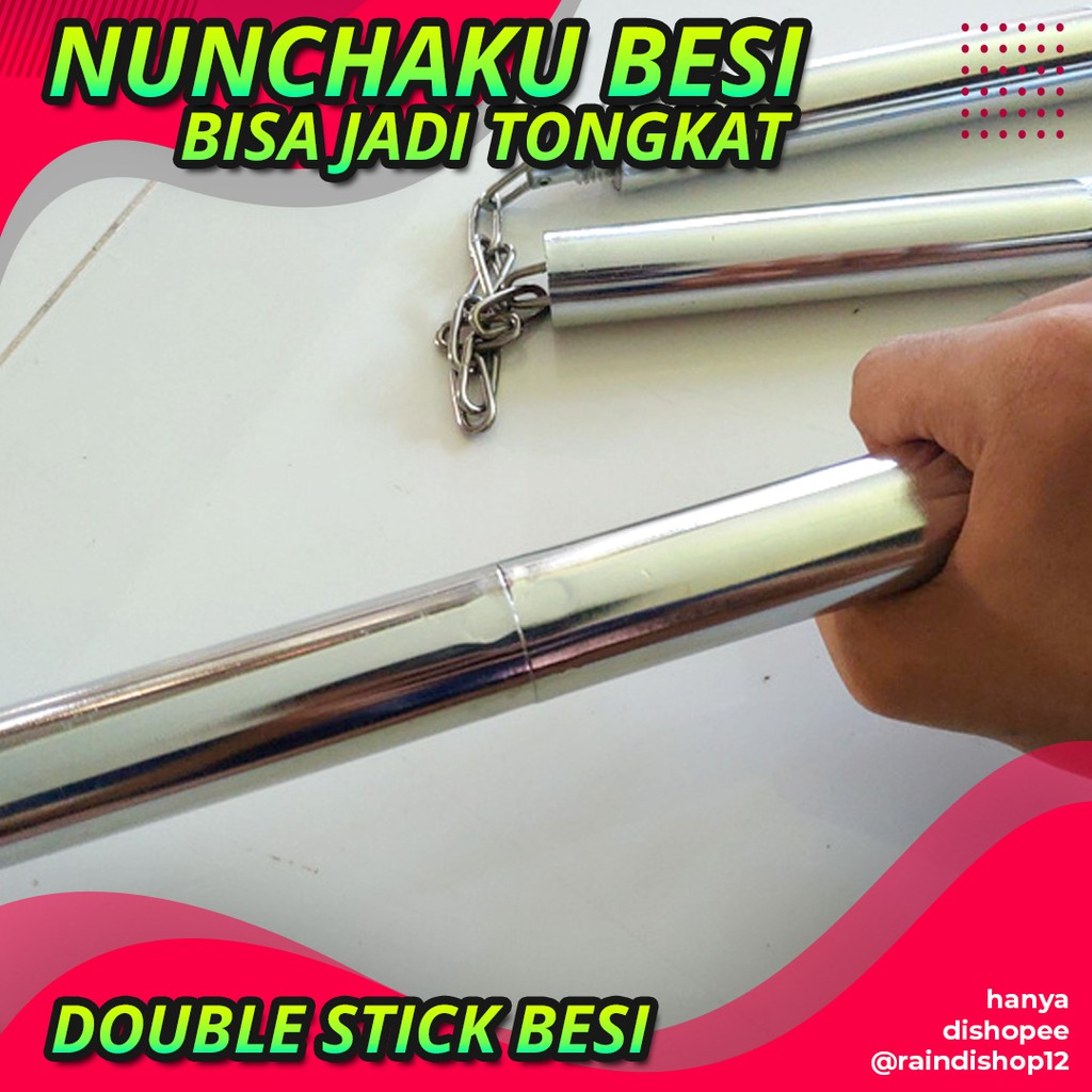 Jual WA1701 TONGKAT DOUBLE STICK BESI NUNCHAKU RUYUNG BESI BISA JADI BY ...