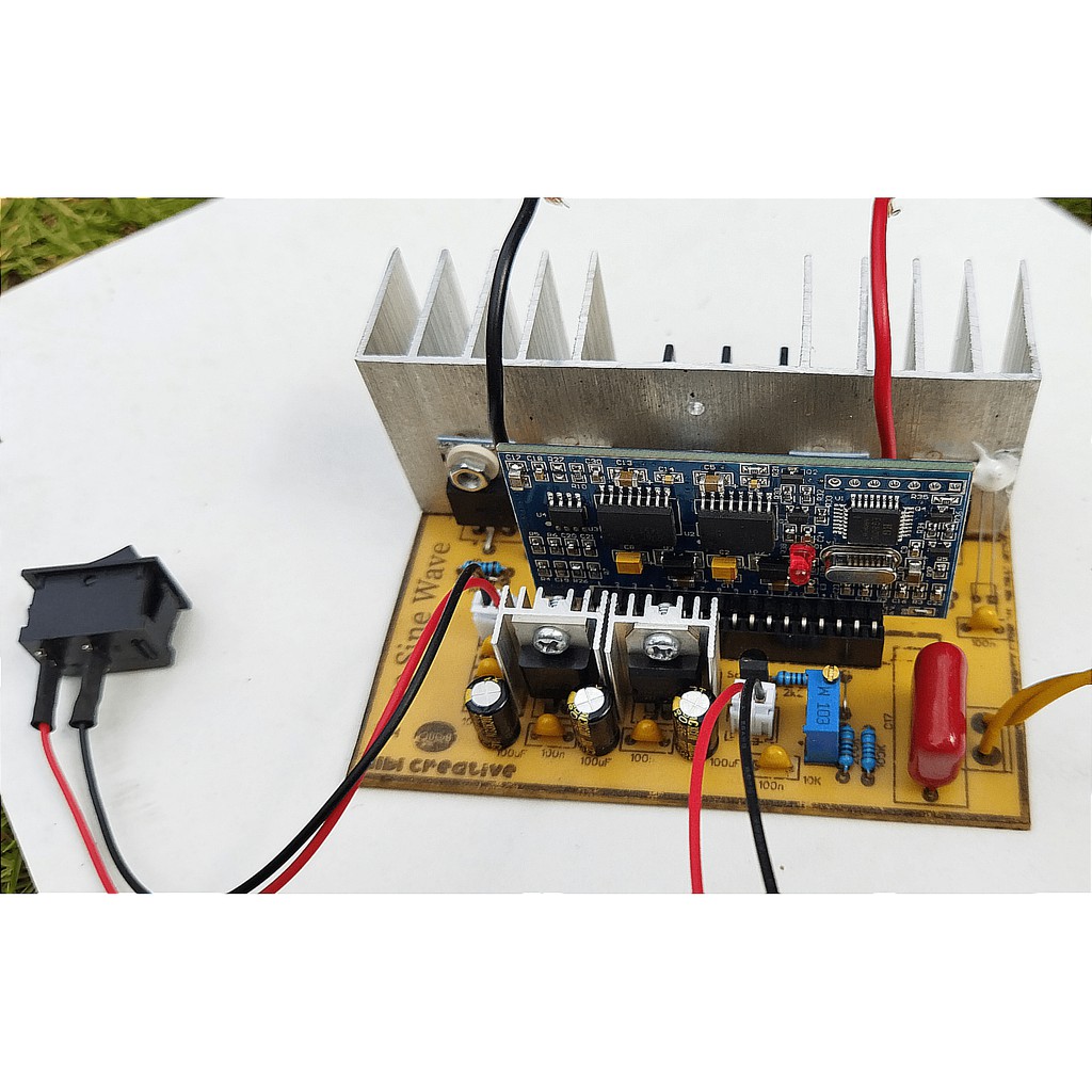 Jual Kit Inverter Pure Sine Wave (PSW) EGS002 input 12V/24V 4 mosfet ...