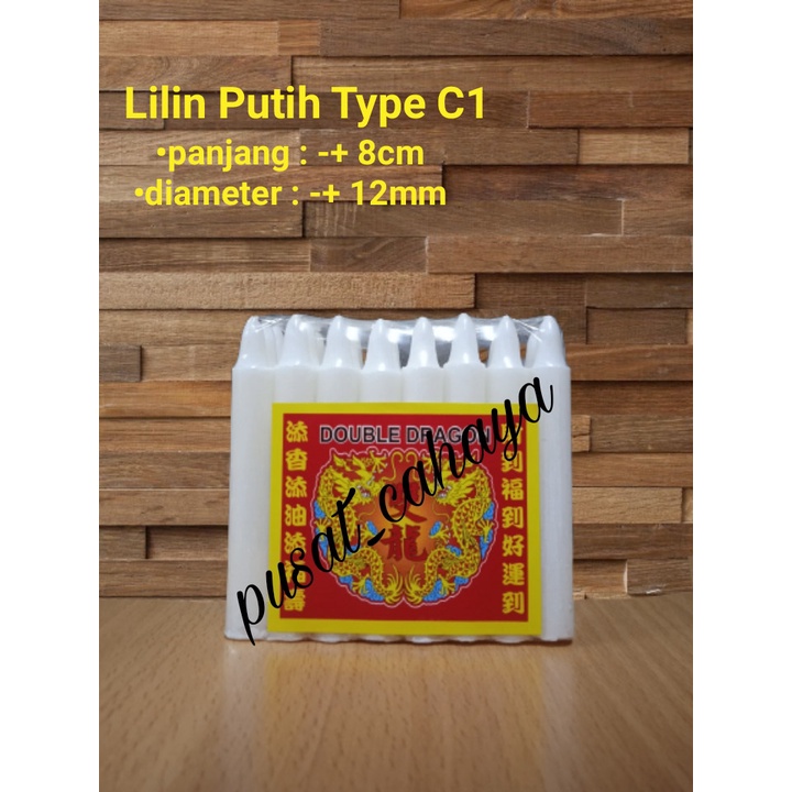 Jual lilin puja lilin sembahyang warna putih type C1 | Shopee Indonesia