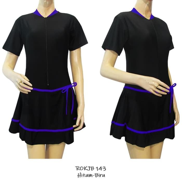 Jual Baju renang wanita jumbo model rok polos premium jumbo 3L 4L 5L 6L ...