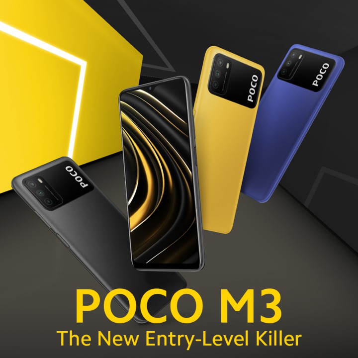 Jual Xiaomi Poco M3 4GB-64GB 6GB-128GB 48MP AI Triple Kamera Garansi ...