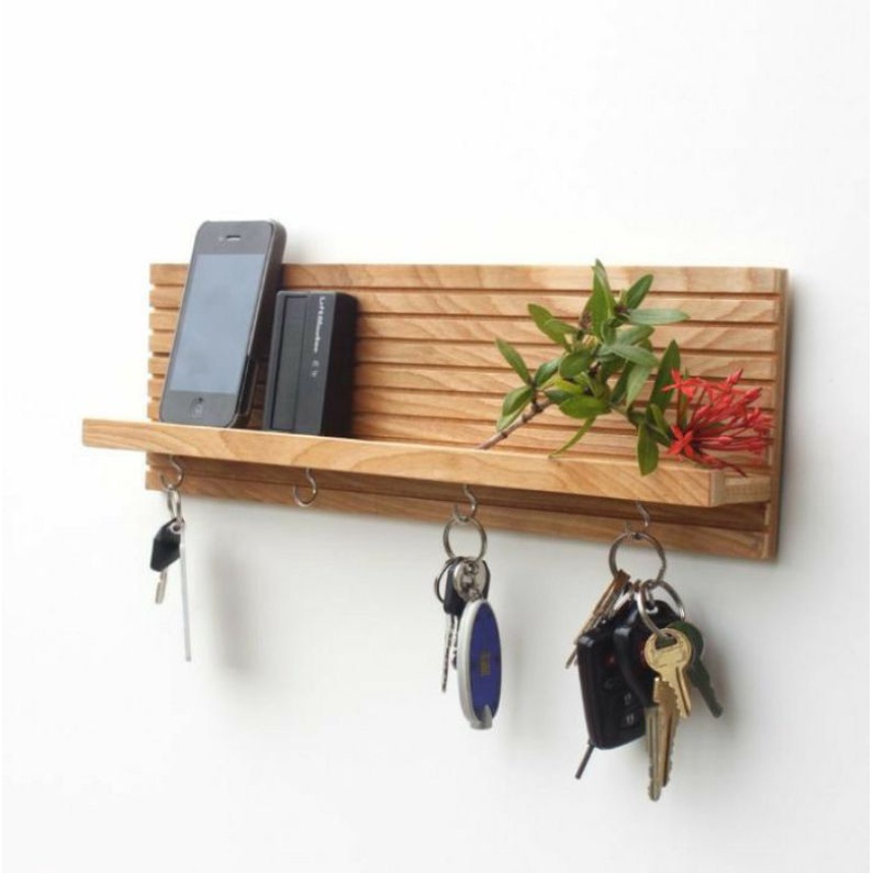 Jual Key Holder Rak Gantungan Kunci Rak Ambalan Rak Tempel Dinding ...