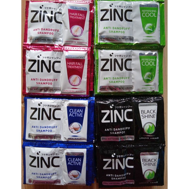 Jual Shampoo Zinc Sachet Isi 12 Pcs | Shampo zink sachet | Shopee Indonesia