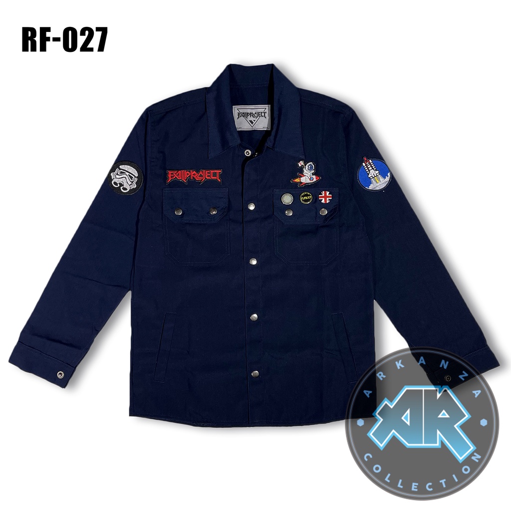 Jual Jaket Semiparka Strwos Pria Cowok Full Bordir Patch Emblem