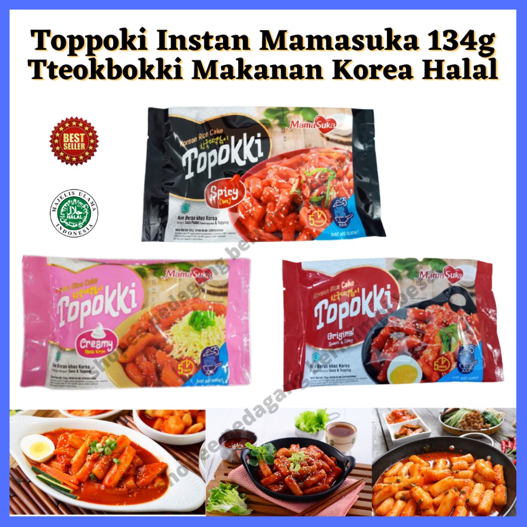 Jual Mamasuka Toppoki Instan134g/ Makanan Korea Tteobokki Halal ...