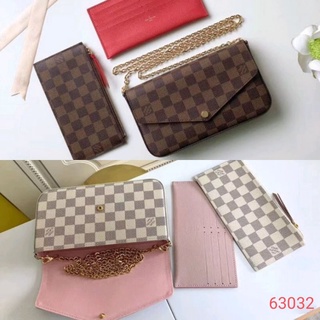 Jual tas wanita LV Lo Uis Louiss Vuitton satchel bag selempang branded  import 2 in 1 set mini bag terlaris terbaru di lapak Dirahstore