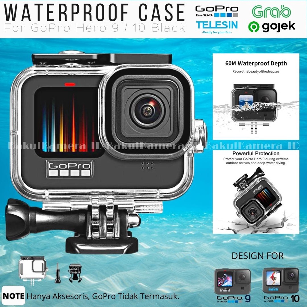 TELESIN Housing Waterproof Case Diving 50m For GoPro Hero 10 11 12  Black