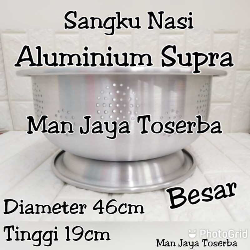 Jual Sangku Nasi Aluminium Supra 40cm Sangku Nasi Besar 40cm Shopee