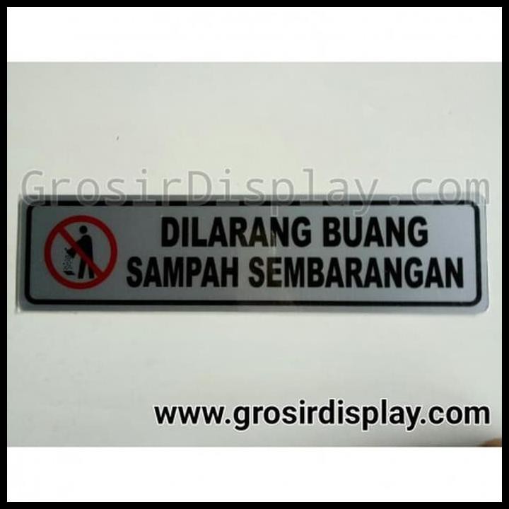 Jual Stiker Tempel Dilarang Buang Sampah Sembarangan Jumbo Shopee Indonesia 9653