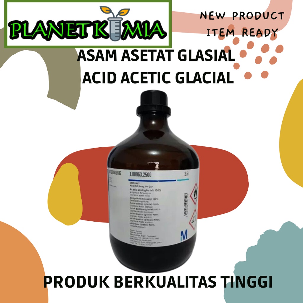 Jual Asam Asetat Glasial Pro Analisa 50 100 Ml Best Quality Shopee Indonesia 3509