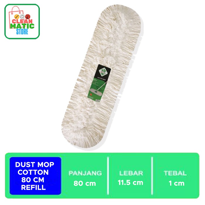 Jual Clean Matic - Isi Ulang Pendorong Debu 80 CM (Dust Mop Refill 80 ...