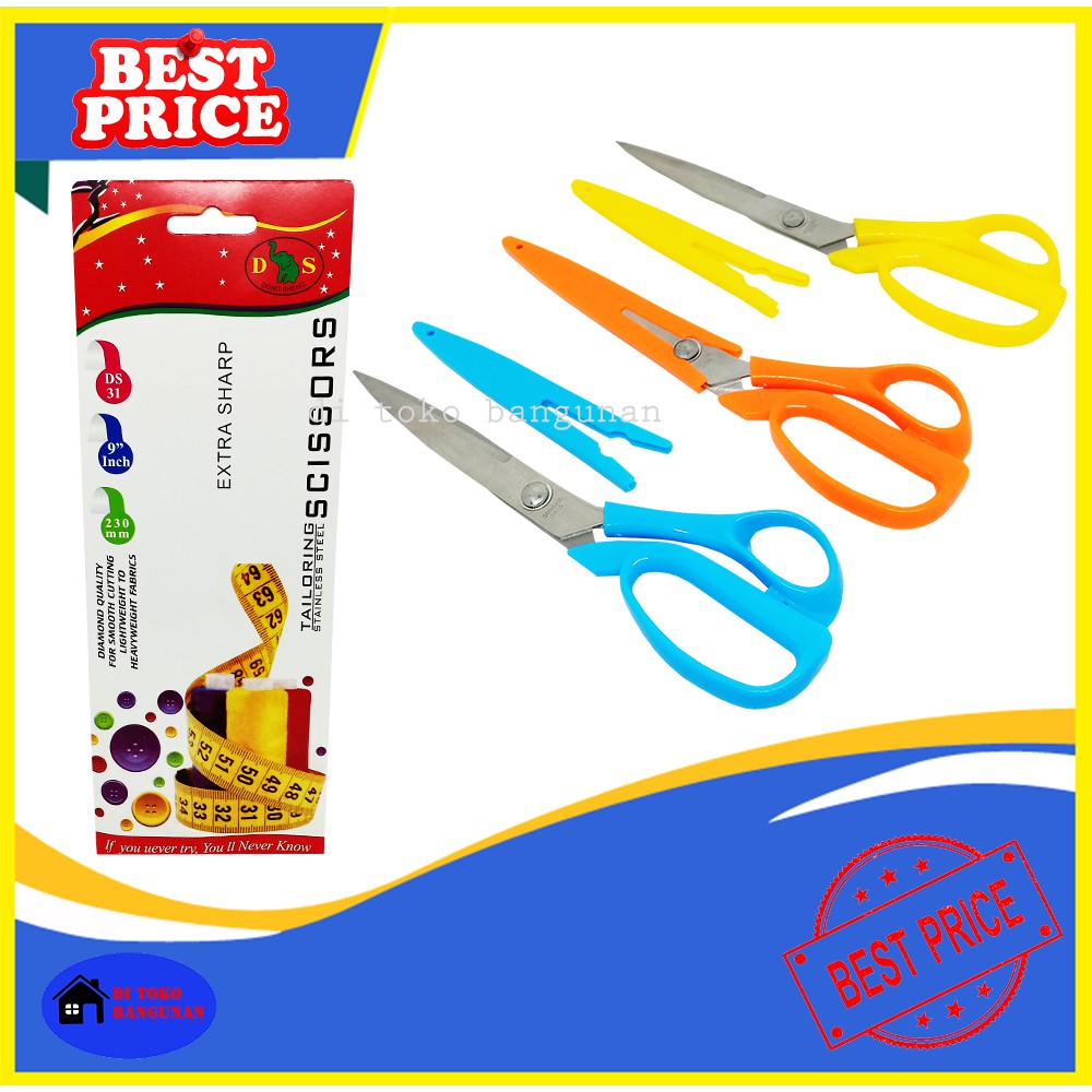 Jual Gunting Serbaguna Scissors DS-31 - Gunting Kertas - Gunting Kain ...
