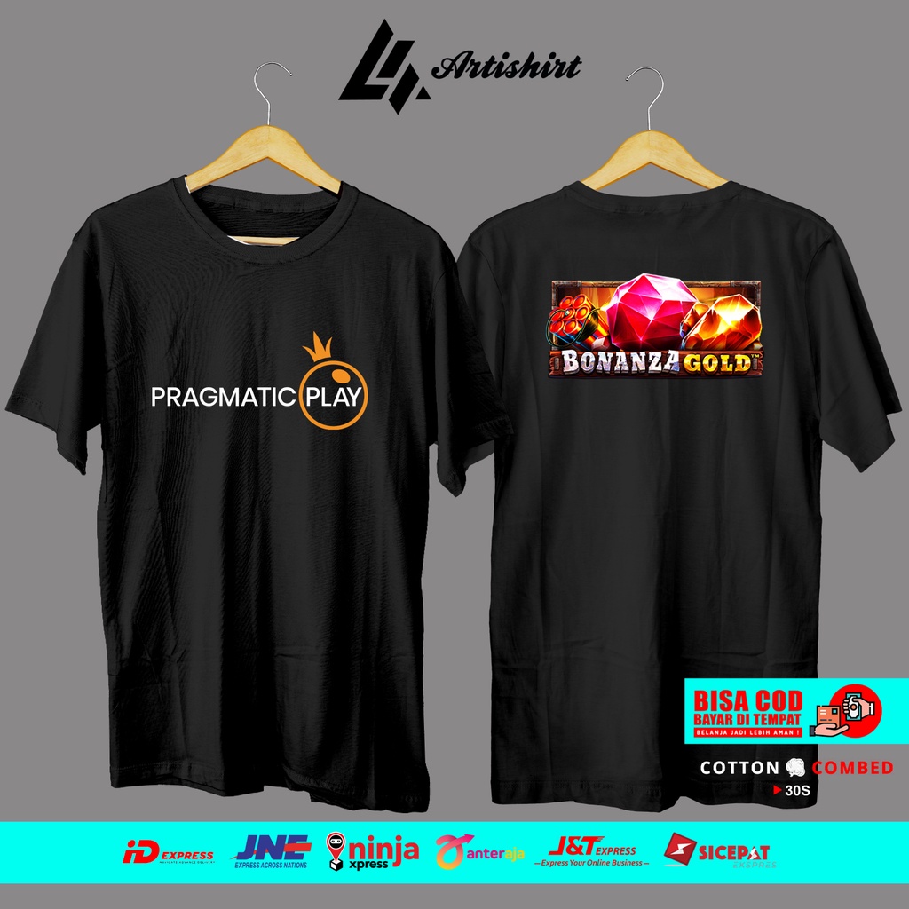 Jual Kaos Bonanza Gold Game Slot Pragmatic Sablon DTF Kaos Bonanza Gold  Slot Kaos Baju Distro Artishirt | Shopee Indonesia