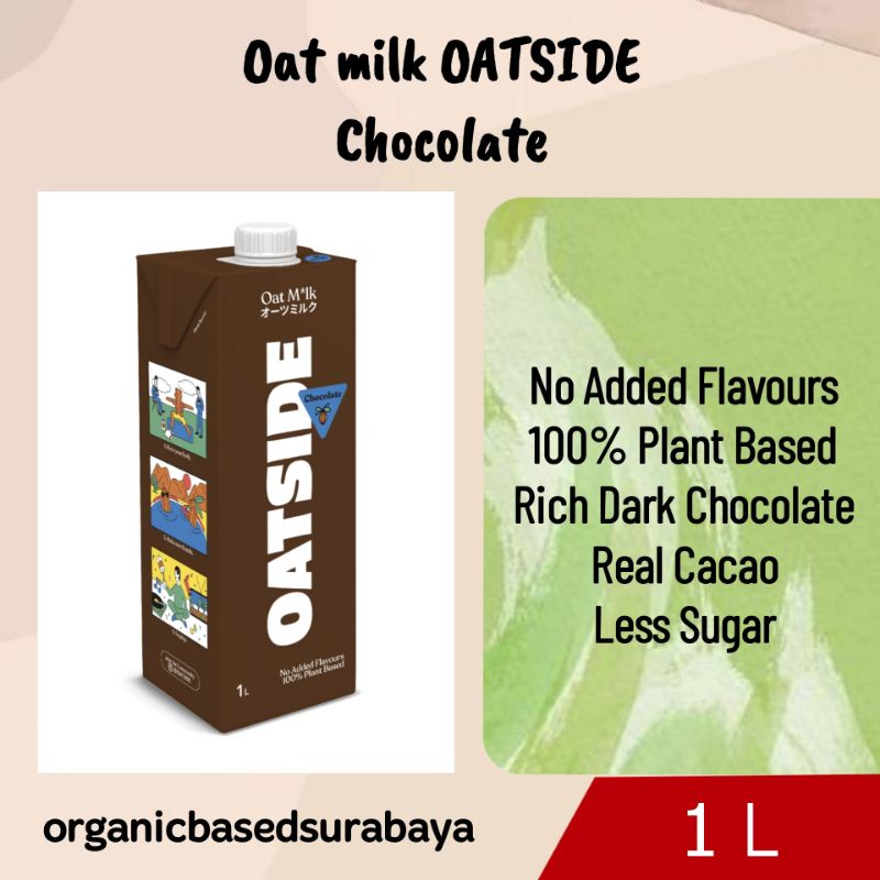 Jual OATSIDE Oat Milk Chocolate 1Liter | Shopee Indonesia