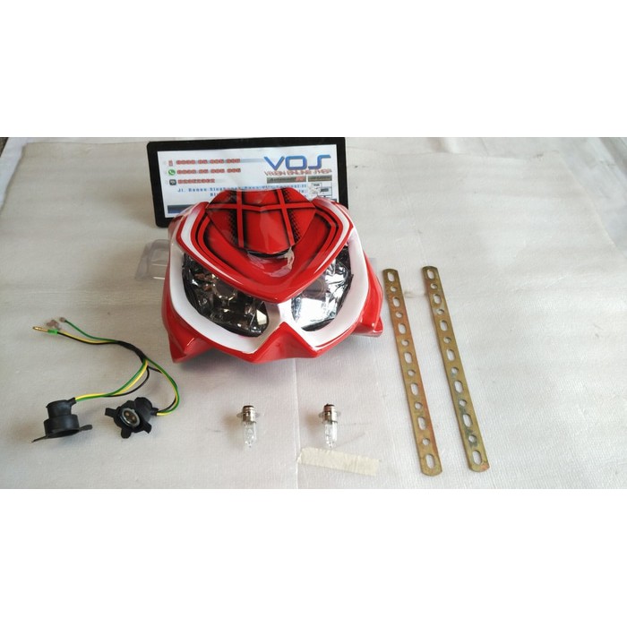 Jual HEADLAMP Z 1000 STRET FIGHTER warna merah putih | Shopee Indonesia