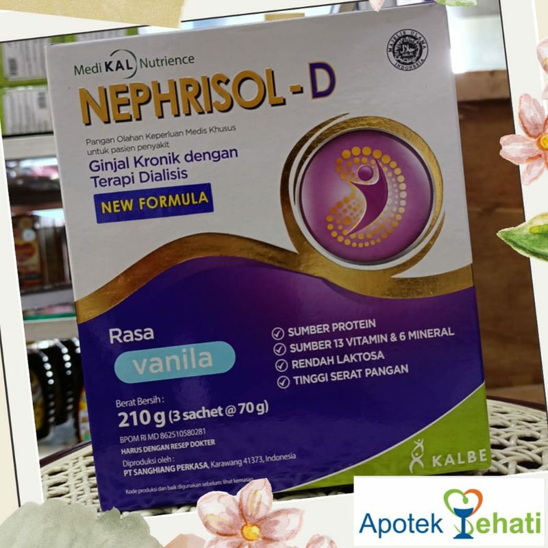 Jual Susu Nephrisol - D / Nephrisol D 210 gram Rasa Vanilla | Shopee ...