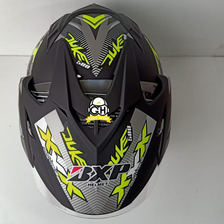 Jual Helm Motor SNI BXP Original 2 kaca (Double visor) Duke Yellow