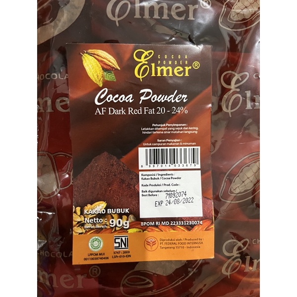 Jual Elmer Africa African Red cocoa powder 90 gr / coklat bubuk merah ...