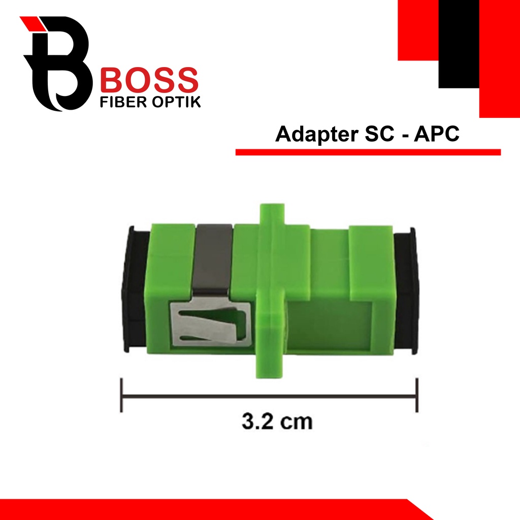 Jual Adapter Sc Apc Barel Penyambung Konektor Fiber Optik Shopee Indonesia