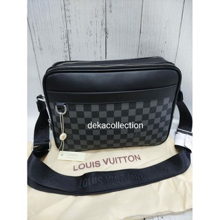 LV Damier Graphite Graphote Trocadero Messenger, Barang Mewah, Tas