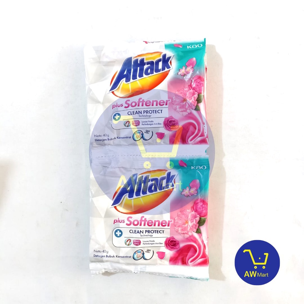 Jual ATTACK PLUS SOFTENER RENCENG (ISI 6 SACHET X 40 GRAM) - DETERJEN ...