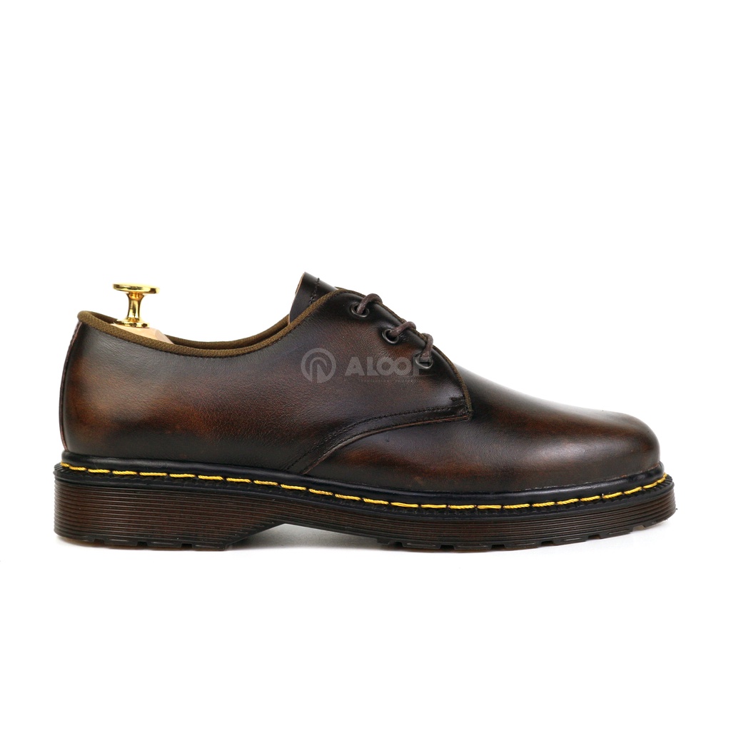 Jual 39 - 45 ALOOF DELOW COKLAT - Sepatu Pria Kasual Low Boots Kulit ...