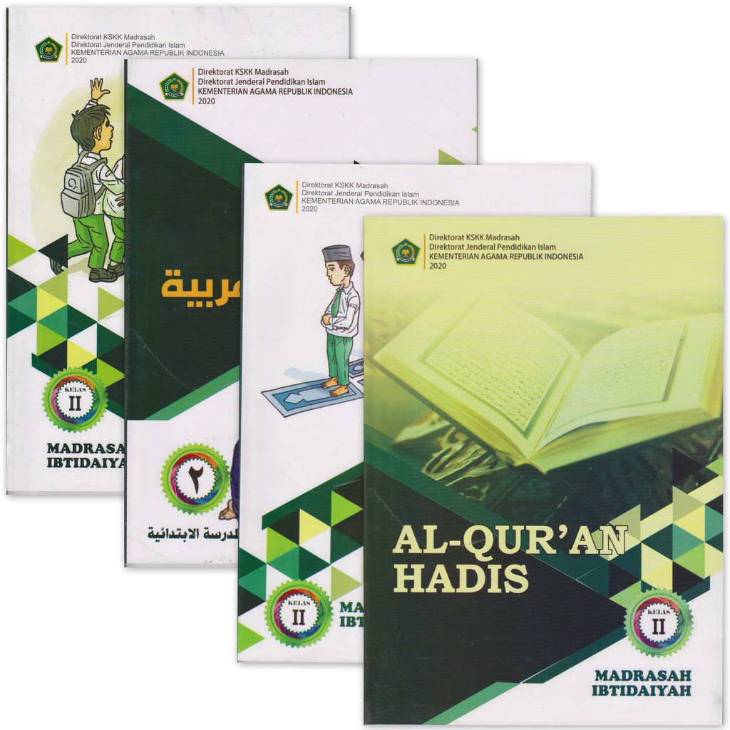 Jual Paket Buku Kelas 2 MI / Madrasah Ibtidaiyah - 4 Buku (Akidah ...