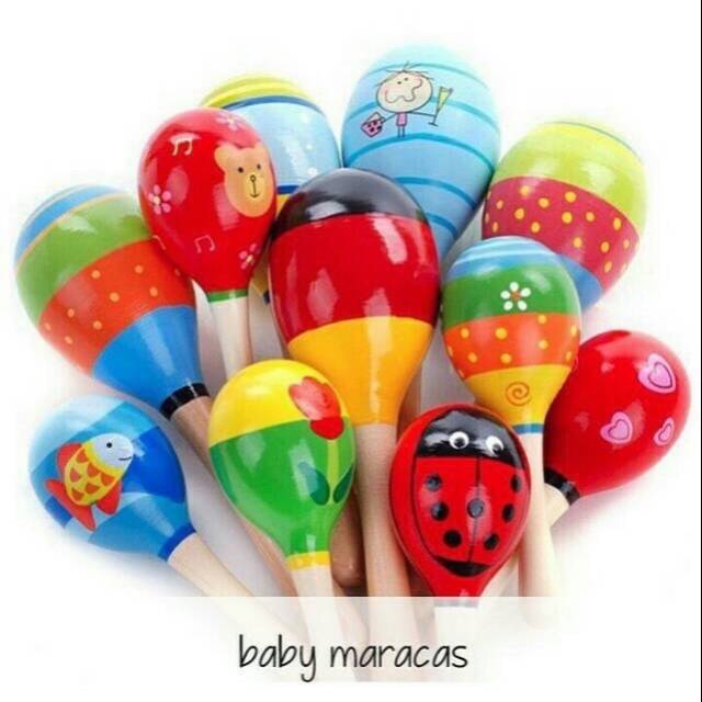 Jual Mainan Edukasi Anak Maracas Kerincingan Shopee Indonesia