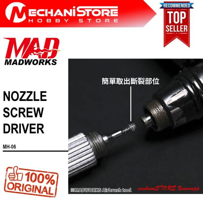 Jual MADWORKS MH-06 NOZZLE SCREW DRIVER AIRBRUSH - TOOLS PENBRUSH ...