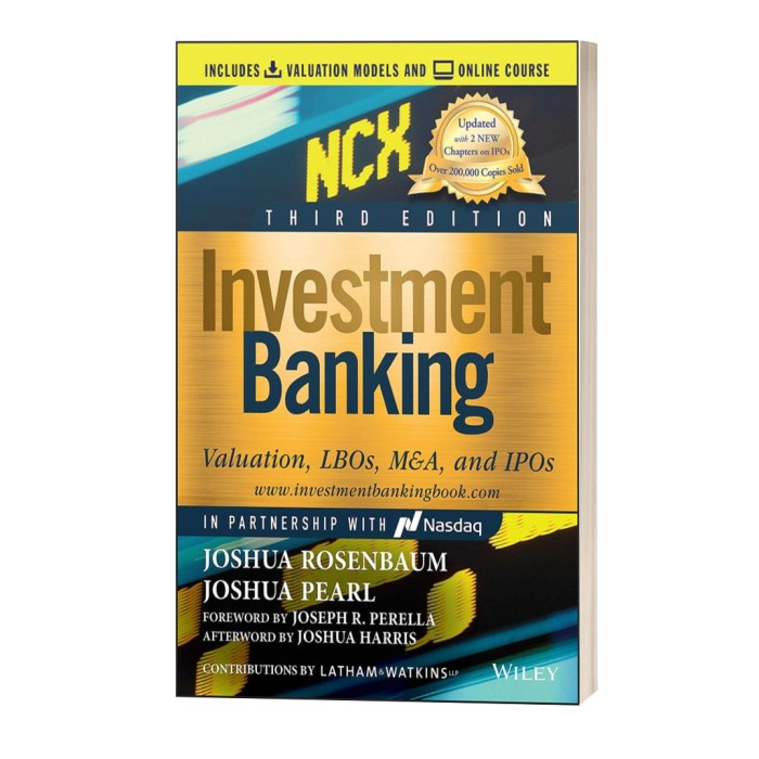 Jual Joshua Rosenbaum, Investment Banking 3rd Edition (Wiley Finance