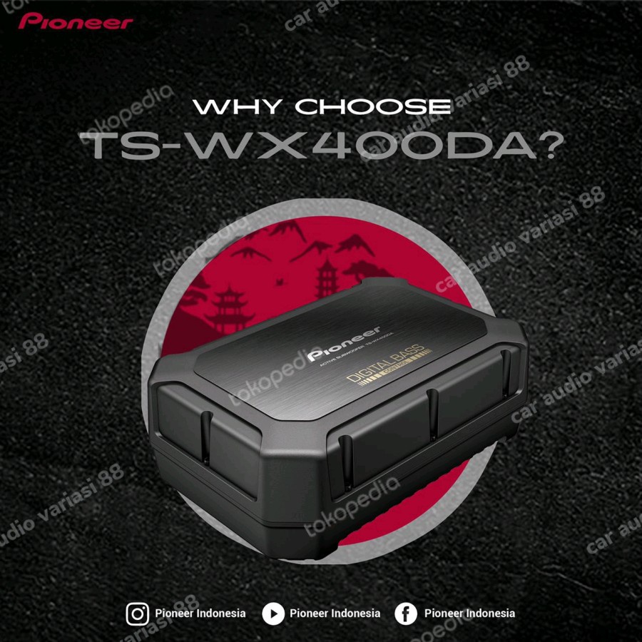 Jual Pioneer TSWX400DA Compact Active Subwoofer (250W Max) TSWX400DA