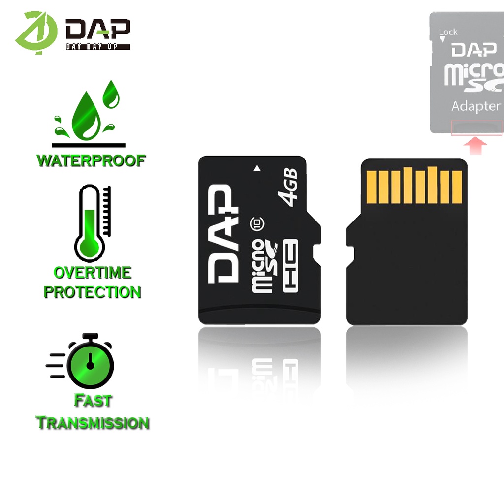Jual DAP Memory Card Kartu Memori HP Micro SD (4GB/8GB/16GB/32GB) Class 10 SpeedGaransi 1 Thn