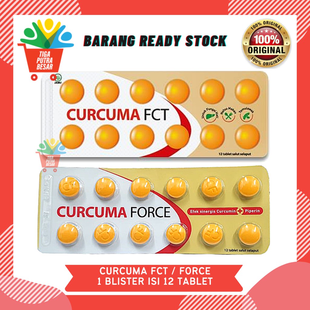 Jual CURCUMA FCT/FORCE 1 BLISTER ISI 12 TABLET | Shopee Indonesia